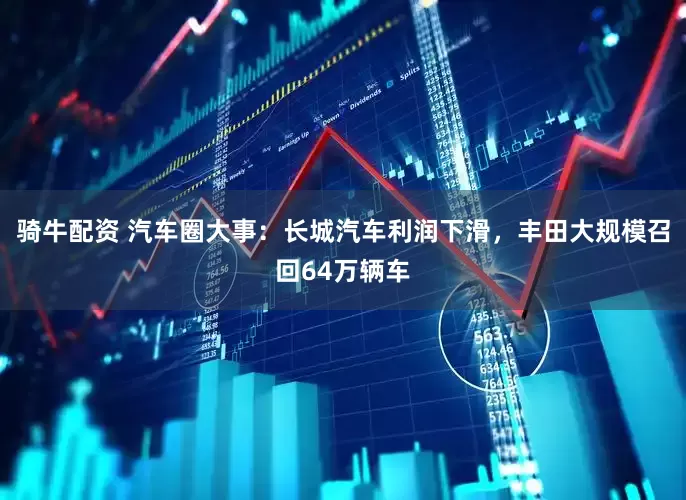 骑牛配资 汽车圈大事：长城汽车利润下滑，丰田大规模召回64万辆车