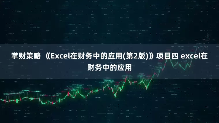 掌财策略 《Excel在财务中的应用(第2版)》项目四 excel在财务中的应用
